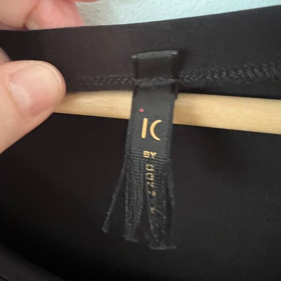 IC by Connie K Black Stretch Scoop Neck Tunic Top Women's Plus Size XXL - Picture 4 of 8